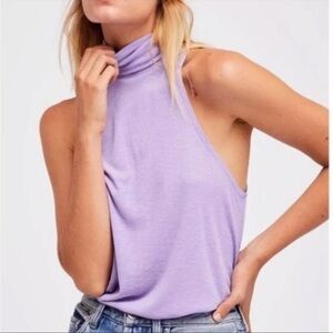 Free People Lavender Sleeveless Top